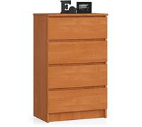 AKORD Commode 4 Tiroirs | 60x99x40 cm | Moderne Commode de Salon | Armoire Latérale Haut Buffet | Vaisselier Salle à Manger Chambre Couloir Salle de Bain Entree | Badezimmer 60x99x40cm