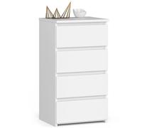 Akord Commode 4 tiroirs - Blanc