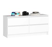 Akord Commode 4 tiroirs - Blanc