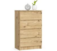 Akord Commode 4 tiroirs - Chêne