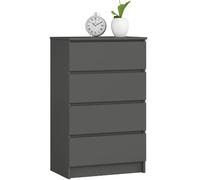 Akord Commode 4 tiroirs - Graphite