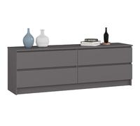 Akord Commode 4 tiroirs - Gris graphite