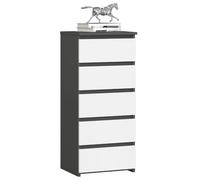 Akord Commode 5 tiroirs - Gris