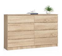 Akord Commode 8 tiroirs - Chêne sonoma