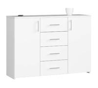 Akord Commode buffet de rangement - Blanc mat