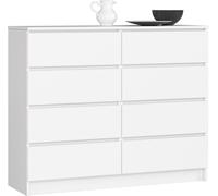 Akord Commode De Rangement À Tiroirs Blanc 120X40X99
