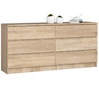 Akord Commode 6 tiroirs - Chêne sonoma