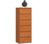 AKORD | Commode | Tiroirs | Tiroirs à roulettes | Fonctionnel | Idéal en Set | Robuste | Design Universel | Aulne