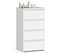 AKORD | Commode | Tiroirs | Tiroirs à roulettes | Fonctionnel | Idéal en Set | Robuste | Design Universel | Blanc