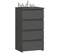 AKORD | Commode | Tiroirs | Tiroirs à roulettes | Fonctionnel | Idéal en Set | Robuste | Design Universel | Gris Graphite