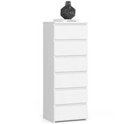 AKORD | Commode | Tiroirs | Tiroirs roulants | Fonctionnel | Idéal en Set | Robuste | Design Universel | Blanc