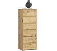 AKORD | Commode | Tiroirs | Tiroirs roulants | Fonctionnel | Idéal en Set | Robuste | Design Universel | Chêne Artisanal