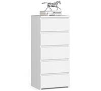 AKORD | Commode | Tiroirs | Tiroirs roulants | Fonctionnel | Idéal en Set | Robuste | Design Universel | Chêne Blanc