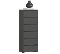 AKORD | Commode | Tiroirs | Tiroirs roulants | Fonctionnel | Idéal en Set | Robuste | Design Universel | Gris Graphite