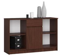 Akord Dressoir 1 Tiroir 1 Porte Wengé 120X40X77