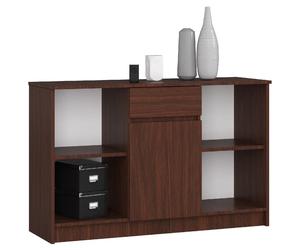 Akord Dressoir 1 Tiroir 1 Porte Wengé 120X40X77