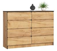 Akord Dressoir 8 Tiroirs Chêne Craft 138X40X99