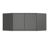 AKORD Ensemble d'armoire S100 gris graphite 100 cm 2 portes 3 étagères l 100 x h 50 x p 55 cm