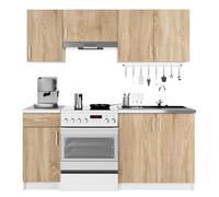 AKORD | Ensemble de Meubles de Cuisine Lima | Pratique | Spacieux | pour Une Petite Cuisine | pour Une pièce avec kitchenette | Durable | pour Un Design Moderne et Traditionnel (180x58 cm)