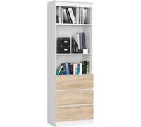 Akord Étagère Blanc Chêne Sonoma 60X35X180