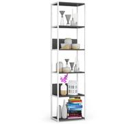 Akord Étagère Métallique Loft Blanc/Gris 50X32X192