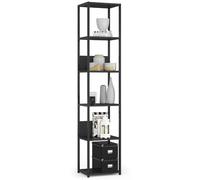 Akord Étagère Métallique Loft Noir 40X32X192