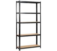 Akord Étagère Métallique Noir 90X30X180