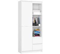 Akord Étagère Ouverte Blanc 80X35X180