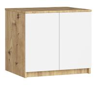 Akord Haut de meuble pour armoire - Chêne artisan/blanc