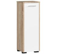AKORD Meuble de Salle de Bain sur Pied Fin Simple Porte | Commode WC | Colonne Salle de Bain | Armoire Gain de Place | L30 x H82 x P30 cm | Porte à Gauche ou à Droite, Poids 12,5 kg