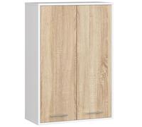Akord Armoire Murale 2 Portes Blanc/Chêne Sonoma 64X30X94