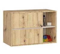 AKORD Meuble sous Vasque Salle de Bain VAMI 90 cm - sous-Lavabo Mural avec 2 Tiroirs - Rangement Pratique et Élegant - pour Vasque à Poser - 90x60x45,5 cm - Chêne Artisan & Cachemire