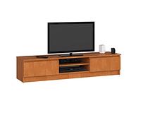 AKORD Meuble TV K-160 | Classique Meuble Télé | Banc TV | Moderne Meuble Television | H33 x L160 x P40 cm, Poids 30 kg | Couleur: Aulne