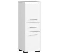 AKORD Meubles de Salle de Bain Haut Fin 85 2D1SZ | 2 Portes 1 Tiroir | L30 x H85 x P30 cm Poids 25 kg | Meuble de Salle de Bain Rangement | Colonne Commode Rangements Bois