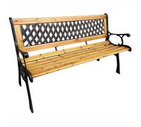 Akord Banc De Jardin Mirt Brun/Bois Naturel 125X52X73