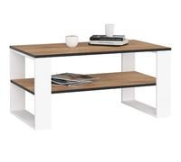 Akord Table basse rectangulaire - Chêne et blanc