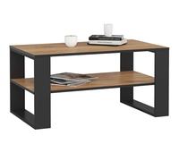 Table basse AKORD ALEX Chêne Craft 92 cm pieds Noirs 92x53x45 cm