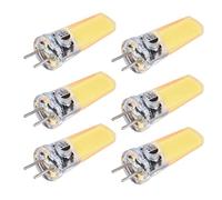 Akozon 6 Pièces GY6.35 Ampoule 5W COB Ampoule 500lm Silicone Plafonnier Ampoule pour Salon G6.35 Ampoules LED Silicone (Blanc froid)