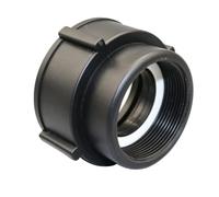 Akozon Adaptateur de Vidange Fourre-tout IBC, Raccord à Filetage Fin | Connecteur en Plastique de qualité Alimentaire, Joint d'étanchéité en Caoutchouc étanche, Transfert D'eau Potable,