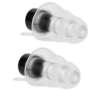 Akozon Bouchons d'oreilles Anti-bruit Haute fidélité Akozon pour Musiciens - Protection Auditive Transparente pour Concerts, Clubs et DJ (BLACK)