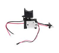 Akozon Commutateur de perceuse électrique, commutateur de déclenchement de commande de vitesse de perceuse sans fil à batterie au lithium 7.2V-24V avec petite lumière