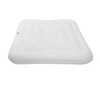 Akozon Couverture de Piscine Gonflable de 130cm, Protection de Piscine de Spa Résistante en PVC pour Piscines Extérieures avec Poignée Intégrée