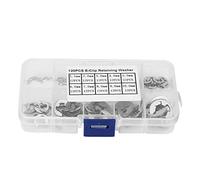 Akozon E Clip 120pcs Kit de circlips Fixation Anneaux élastique de Maintien en Acier Inoxydable 304