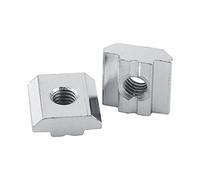Akozon Écrou à Glissière Coulissant, Standard Coulissant T-Slot Enduit Acier au Carbone Écrou pour Les Accessoires de profilés en Aluminium(EU 20-M5)