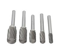 Akozon Ensemble de Fraises Carbure Double, Queue de 6 Mm, pour Meuleuse | Tungsten steel, metalwork wood carving jewelry making, high speed grinding bits, compatible with tools