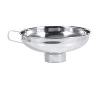Akozon Entonnoir à Large Ouverture en Acier Inoxydable pour Bocaux de Conserve Grand Entonnoir de Cuisine avec Poignée pour Liquides Solides Sucre Farine Riz Antirouille Passe au Lave-vaisselle de