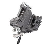 Akozon Étau Plat de 3 Pouces pour Perceuse et Fraiseuse, étau de Table en Fonte avec Base Renforcée, Mâchoires de Métallurgie des Poudres pour l'entretien Mécanique
