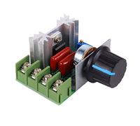 Akozon Gear Variateur de Vitesse pour Moteur, 2000W 50-220V 25A Réglable PWM Contrôleur De Vitesse Régulateur de Tension du Moteur à Courant Continu LED Gradateur