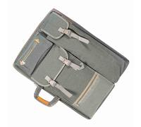 Akozon Grand Sac d'art Polyvalent Canva Multifonction - Support Imperméable pour Planche à Croquis pour Fournitures Artistiques en Gris fumé (Gris fumé)