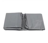 Akozon Housse de Table Ronde, Protection d'extérieur -vent pour Meubles de Patio, avec Cordon en Nylon sécurisé, pour Jardin, Pique-nique, Barbecue, Beige (GRAY)